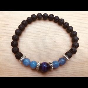 Lava Stone Essential Oil Diffuser Bracelet